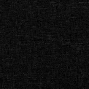 2místná rozkládací pohovka s podnožkou černá textil - obrázek 10