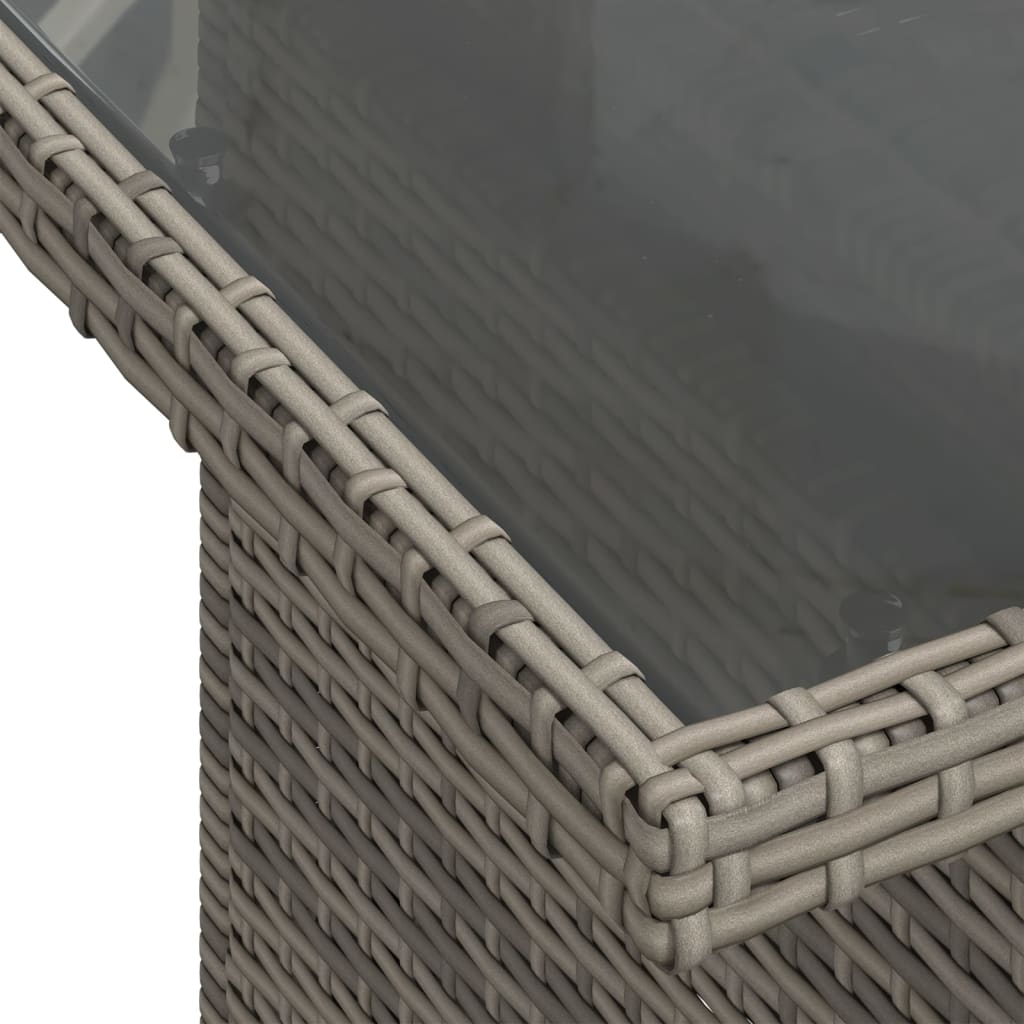 Vidaxl Gartenmöbel Sofa Garnitur Sitzgruppe Lounge 7-tlg. Schwarz Poly Rattan vi - Bild 43 von 83