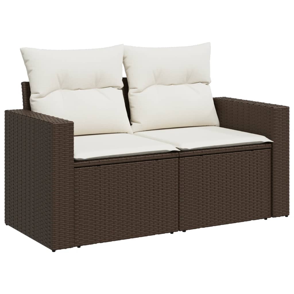 Vidaxl Gartenmöbel Sofa Garnitur Sitzgruppe Lounge 7-tlg. Schwarz Poly Rattan vi - Bild 29 von 83