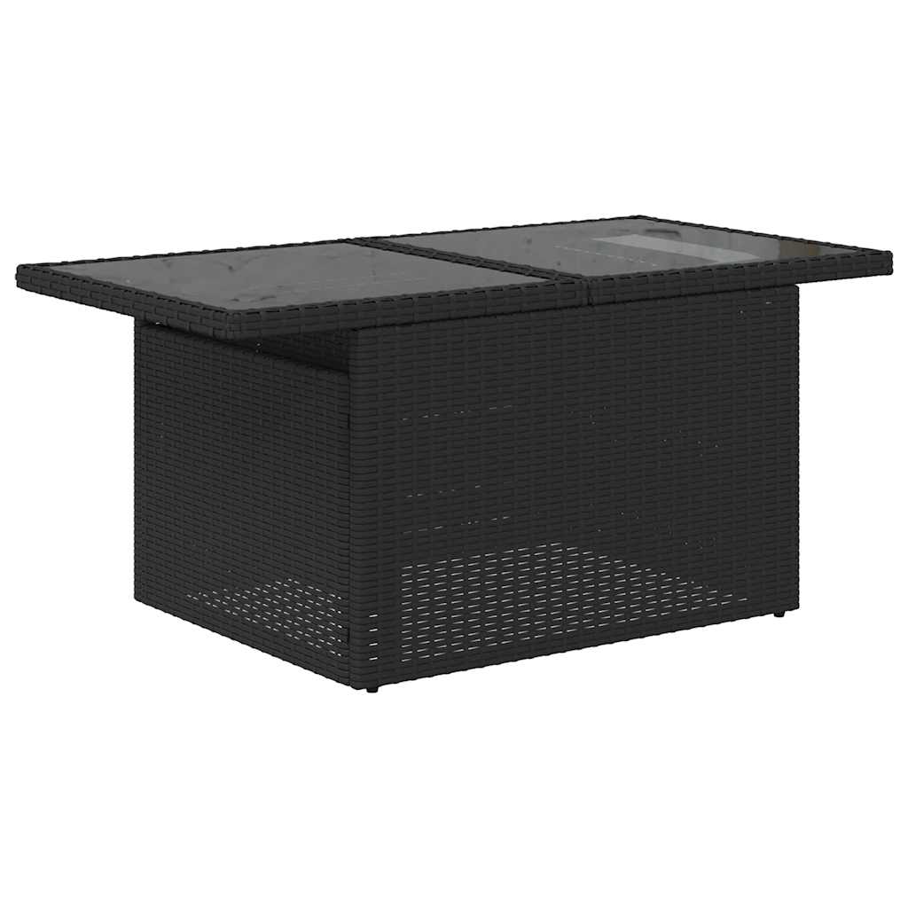 Vidaxl Gartenmöbel Sofa Garnitur Sitzgruppe Lounge 7-tlg. Schwarz Poly Rattan vi - Bild 77 von 83