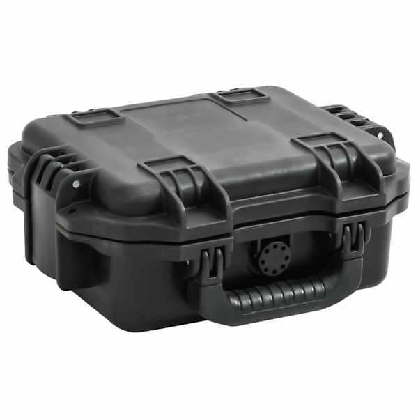 vidaXL kaasaskantav transpordikohver, must, 30x24,5x12,5 cm, PP