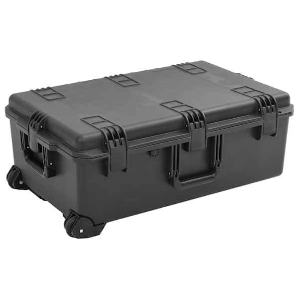 vidaXL kaasaskantav transpordikohver, must, 79,5x51,5x30,5 cm, PP