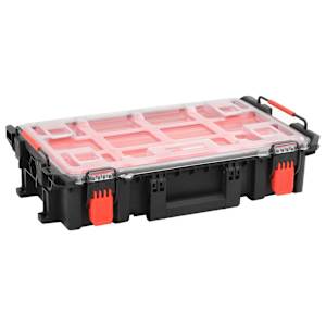 vidaXL kaasaskantav transpordikohver, must, 55,5x34,5x13,5 cm, PP