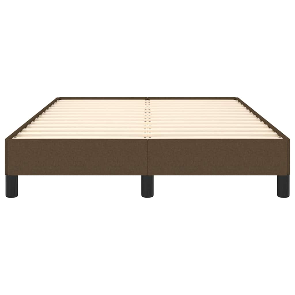 vidaXL Bedframe zonder matras 120x190 cm stof donkerbruin bruin, foto 4
