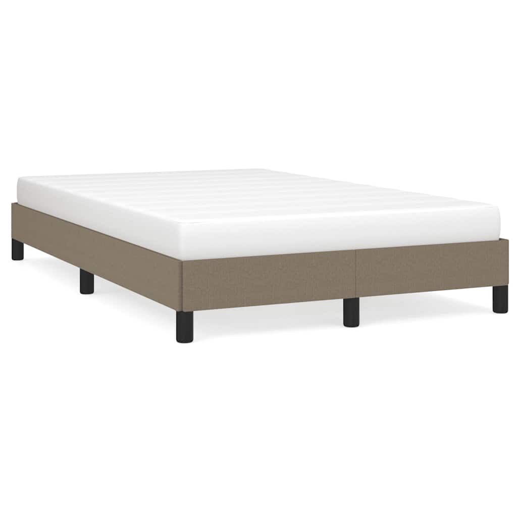 vidaXL Bedframe zonder matras 120x190 cm stof taupe, foto 3