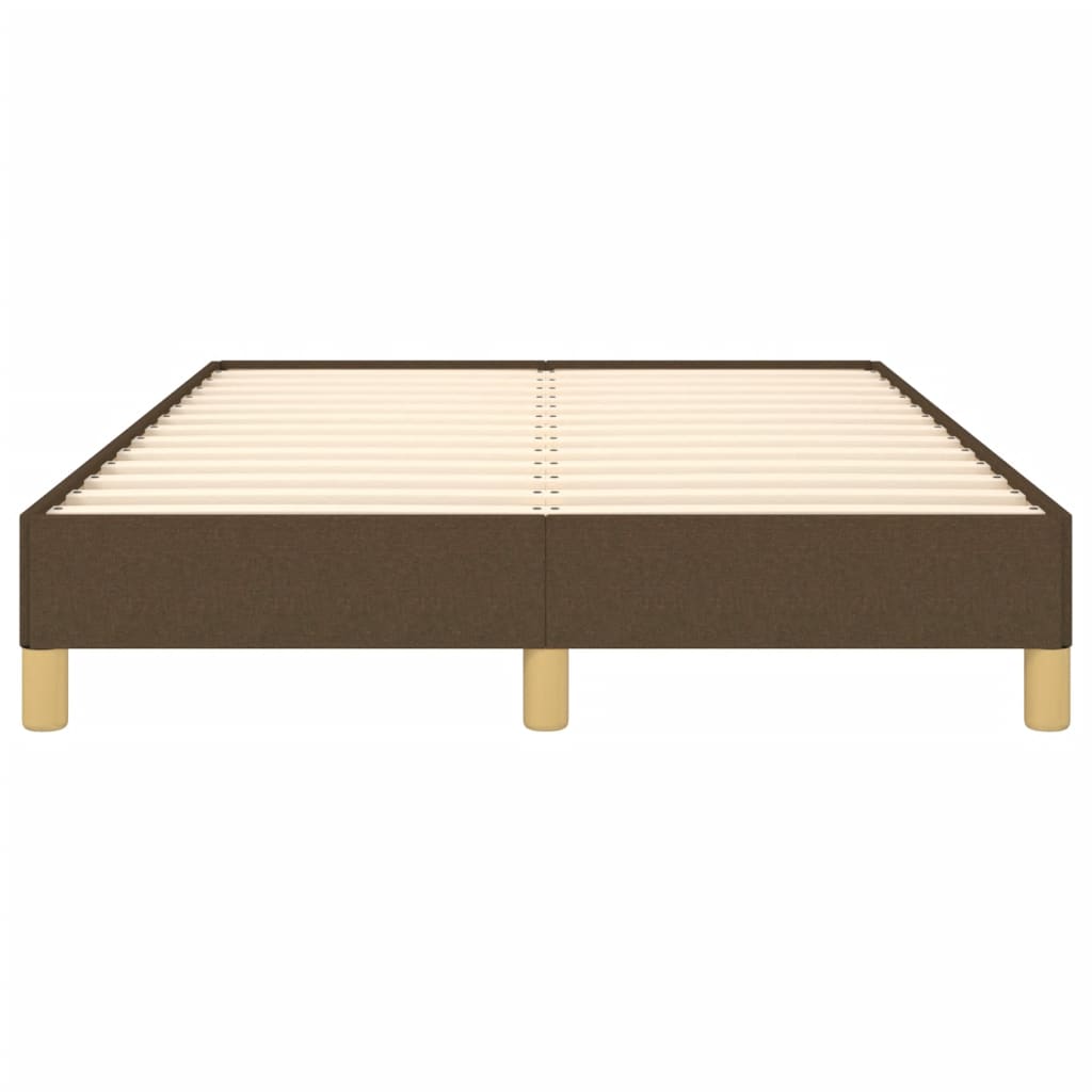 vidaXL Bedframe zonder matras 120x190 cm stof donkerbruin bruin, foto 4