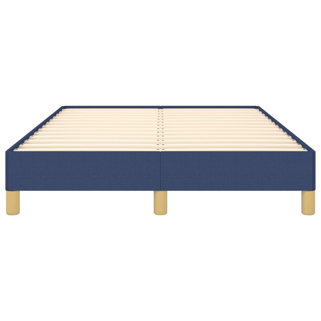 vidaXL Bedframe zonder matras 120x190 cm stof blauw, foto 4