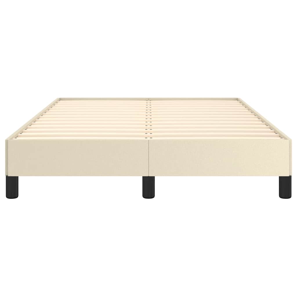 vidaXL Bedframe zonder matras 120x190 cm kunstleer crème, foto 4
