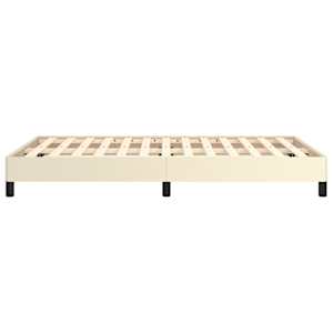 Rám postele bez matrace krémový 120x190 cm umělá kůže - obrázek 6