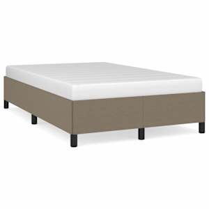 Rám postele bez matrací taupe 120x190 cm textil - obrázek 2