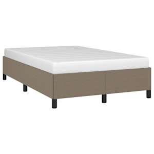Rám postele bez matrací taupe 120x190 cm textil - obrázek 4