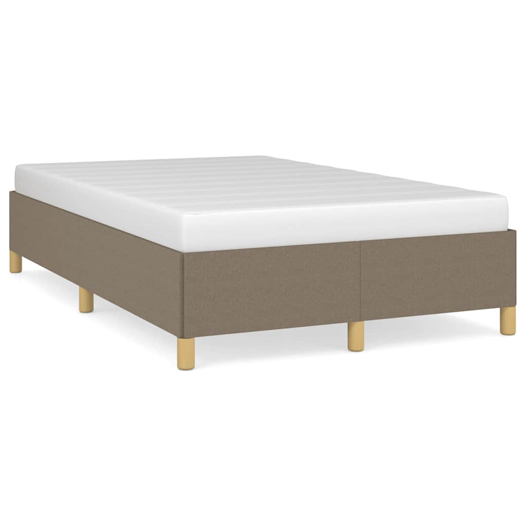 Thumbnail - vidaXL Bettgestell ohne Matratze Taupe 120x190 cm Stoff