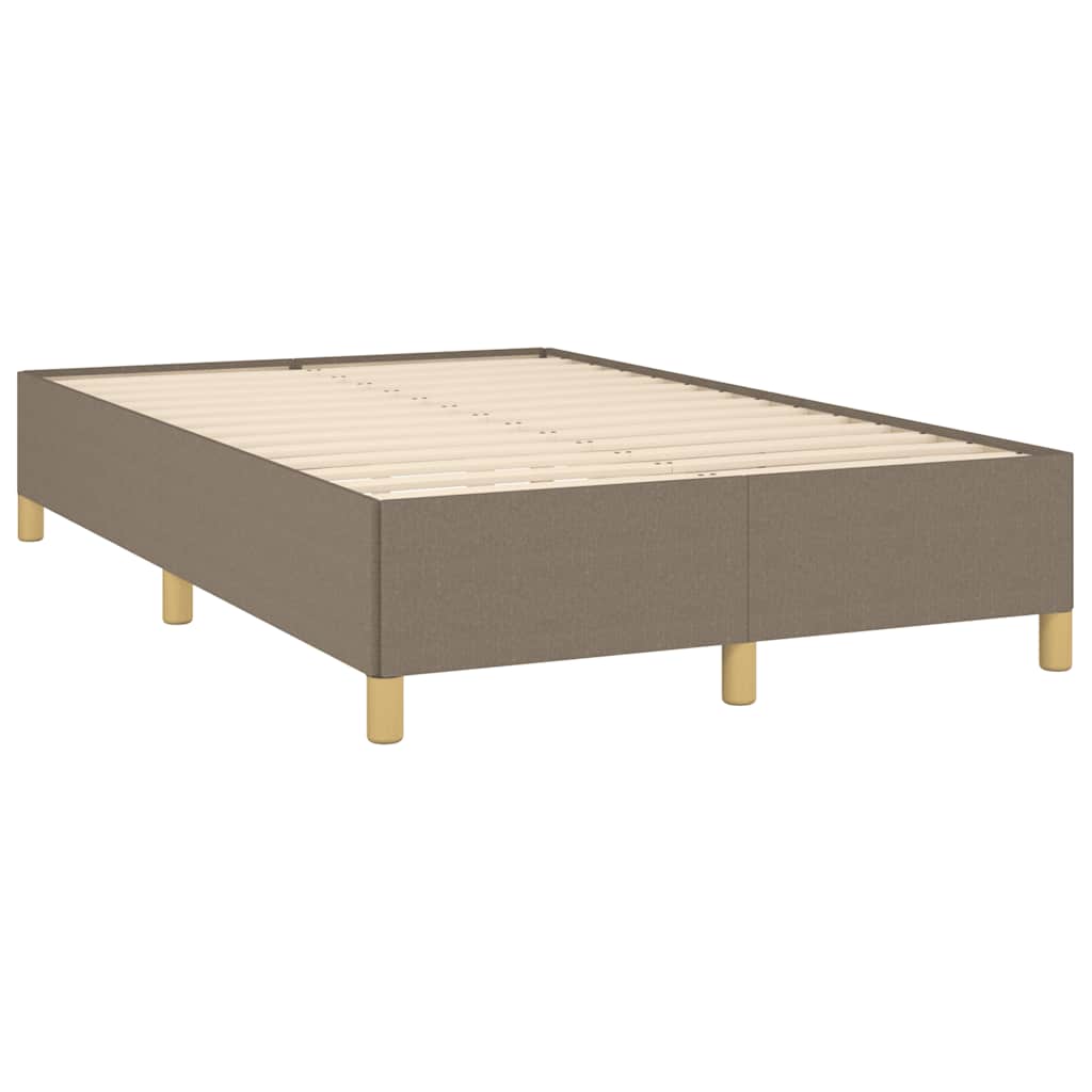 vidaXL Bedframe zonder matras 120x190 cm stof taupe afbeelding