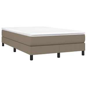 Box spring postel s matrací taupe 120x190 cm textil - obrázek 2