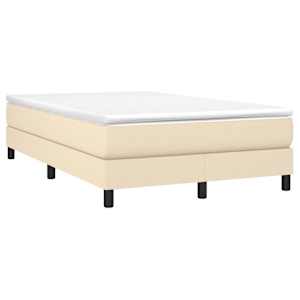 Box spring postel s matrací krémová 120x190 cm textil - obrázek 2