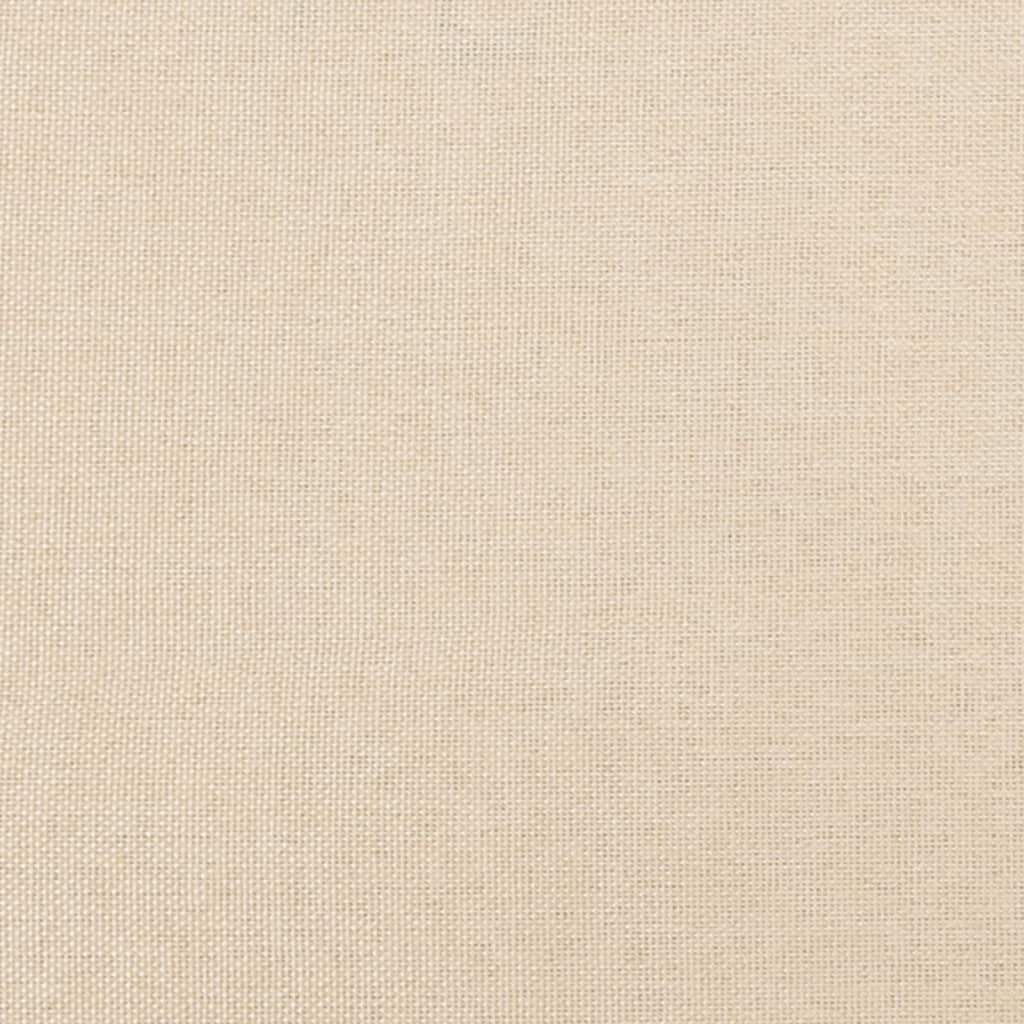 vidaXL Boxspring met matras stof crèmekleurig 120x190 cm, foto 4