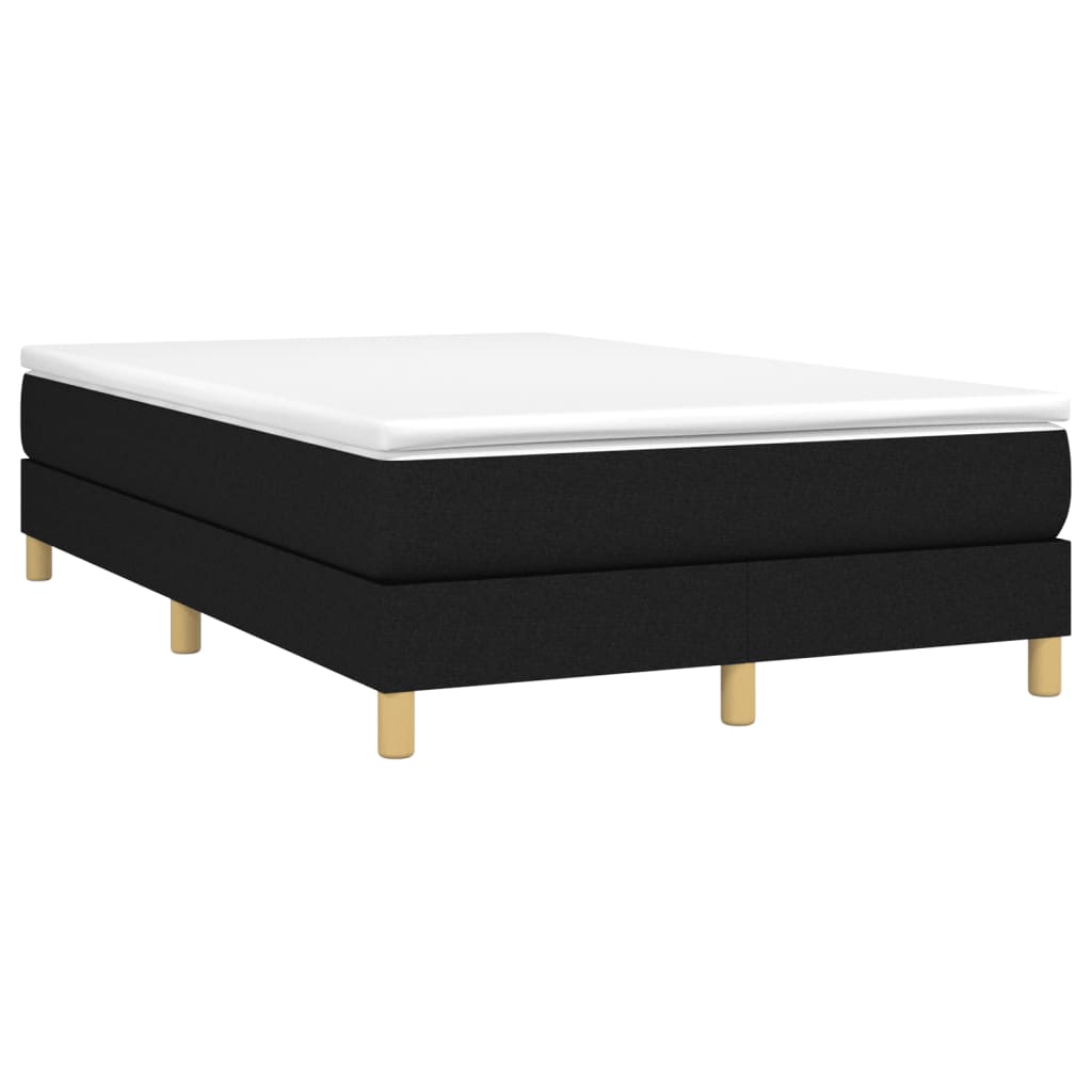vidaXL Boxspring met matras stof zwart 120x190 cm, foto 3