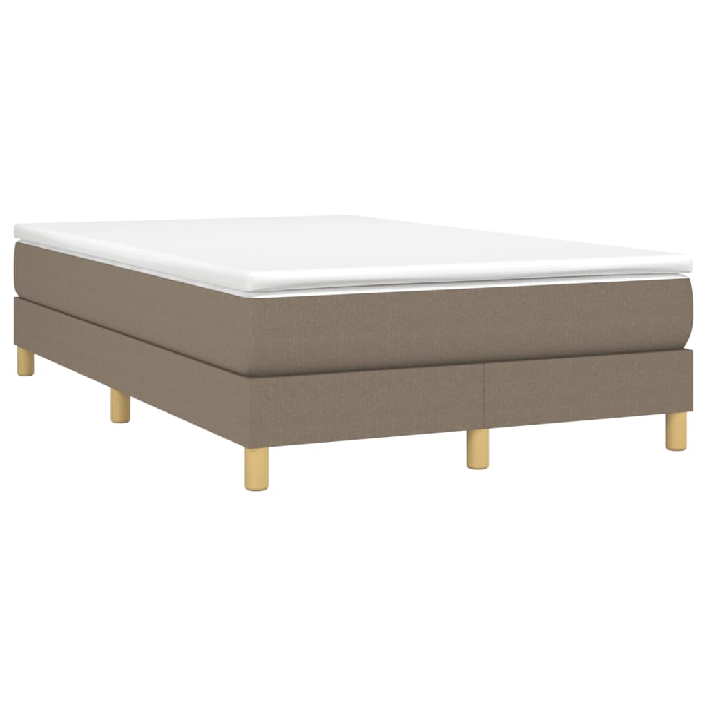 VidaXL Boxspring Posteľ S Matracom Sivohnedá 120x190 Cm Látka