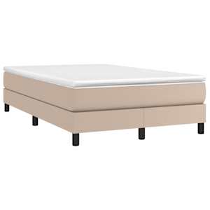 Box spring postel s matrací cappuccino 120x190 cm umělá kůže - obrázek 2