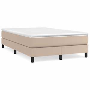 Box spring postel s matrací cappuccino 120x190 cm umělá kůže - obrázek 1