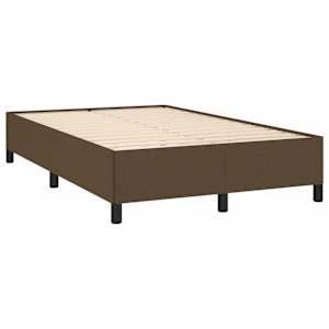 Box spring postel s matrací tmavě hnědá 120x190 cm textil - obrázek 4