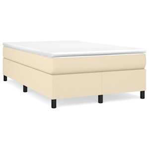 Box spring postel s matrací krémová 120x190 cm textil - obrázek 1