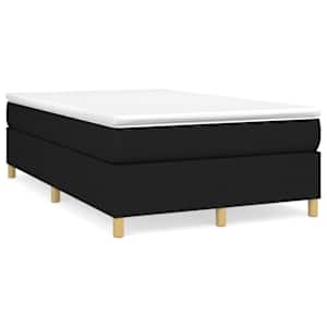 Box spring postel s matrací černá 120x190 cm textil - obrázek 1