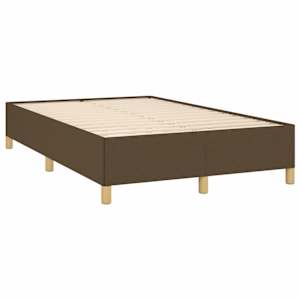 Box spring postel s matrací tmavě hnědá 120x190 cm textil - obrázek 4