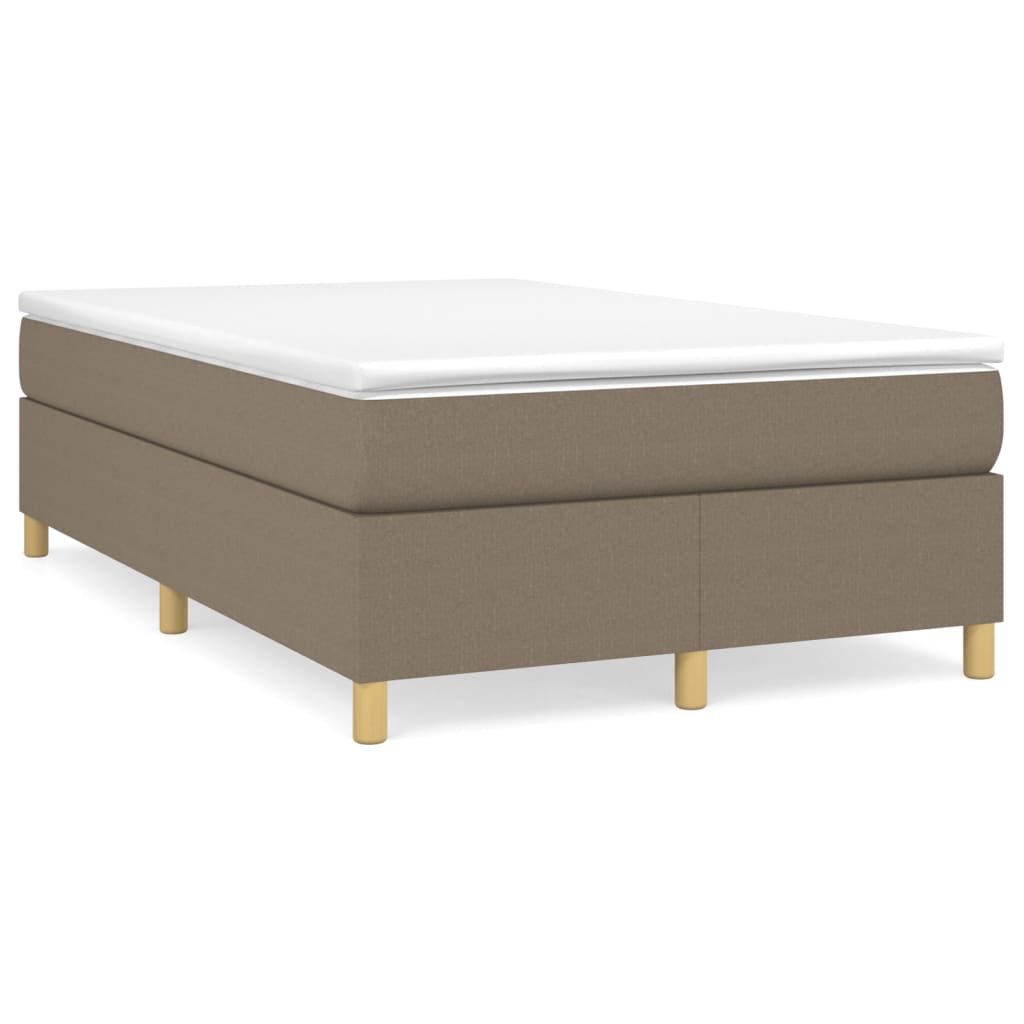 Boxspringbett mit Matratze Taupe 120×190 cm Stoff