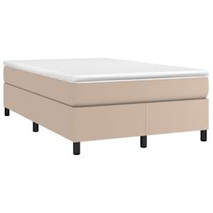 Box spring postel s matrací cappuccino 120x190 cm umělá kůže - obrázek 2