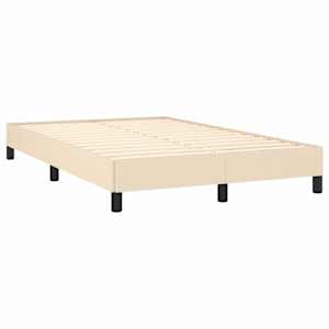 Box spring postel s matrací krémová 120x190 cm textil - obrázek 4