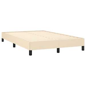 Box spring postel s matrací krémová 120x190 cm textil - obrázek 4