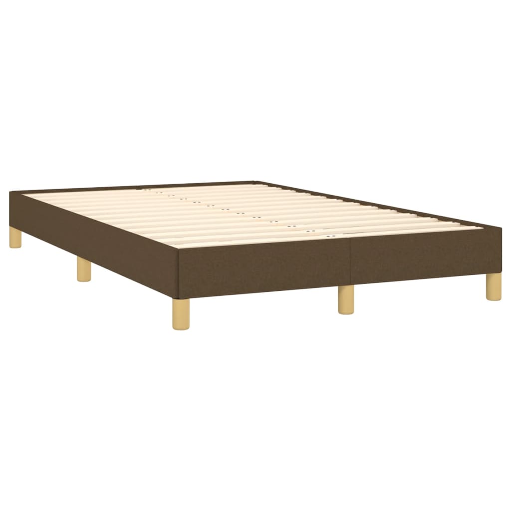vidaXL Boxspring met matras stof donkerbruin 120x190 cm bruin, foto 4