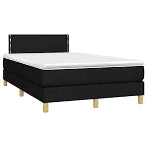 Box spring postel s matrací černá 120x190 cm textil - obrázek 2