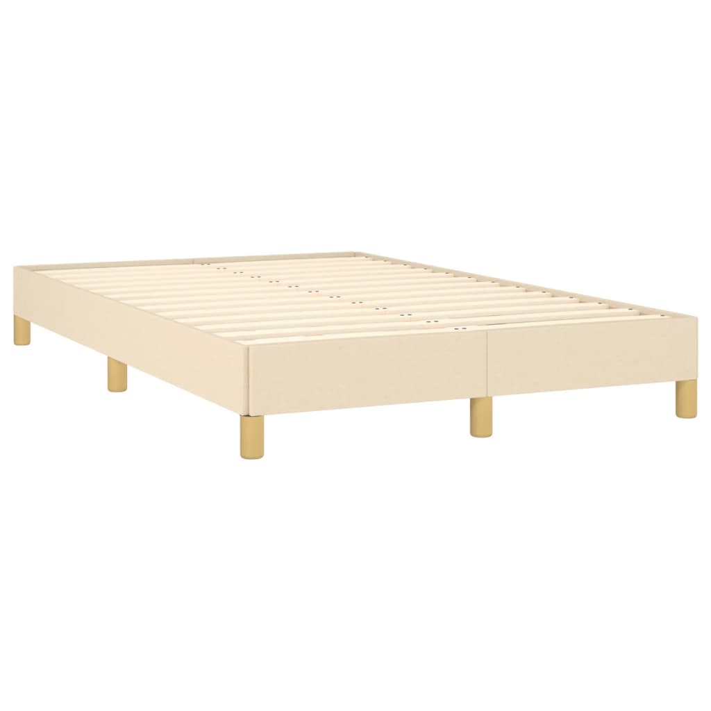 vidaXL Boxspring met matras stof crèmekleurig 120x190 cm, foto 4