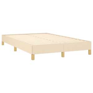 Box spring postel s matrací krémová 120x190 cm textil - obrázek 4