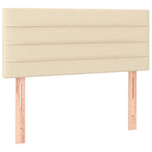 Box spring postel s matrací krémová 120x190 cm textil - obrázek 7