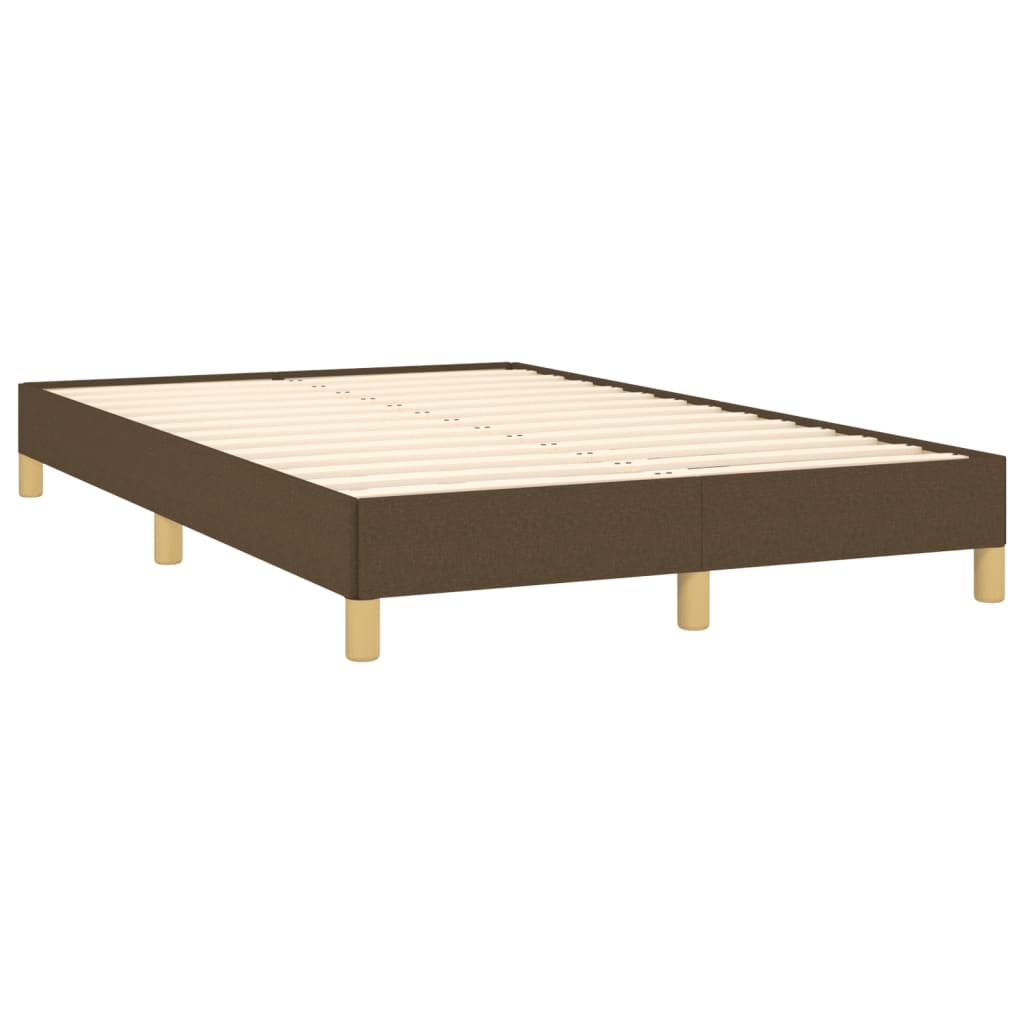 vidaXL Boxspring met matras stof donkerbruin 120x190 cm bruin, foto 4