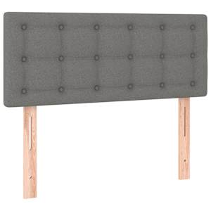 Box spring postel s matrací tmavě šedá 120x190 cm textil - obrázek 7