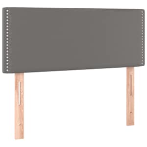 Box spring postel s matrací šedá 120x190 cm umělá kůže - obrázek 7