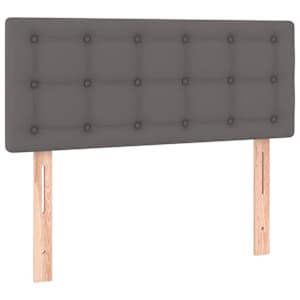 Box spring postel s matrací šedá 120x190 cm umělá kůže - obrázek 7