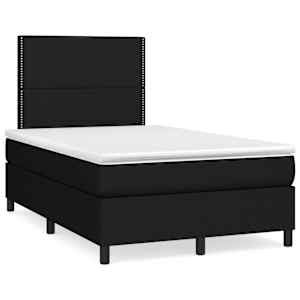 Box spring postel s matrací černá 120x190 cm textil - obrázek 1