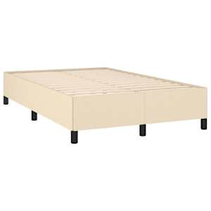 Box spring postel s matrací krémová 120x190 cm textil - obrázek 4
