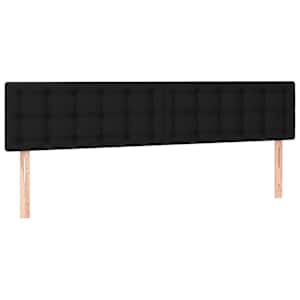 Box spring postelja z vzmetnico črna 120x190 cm blago - slika 7