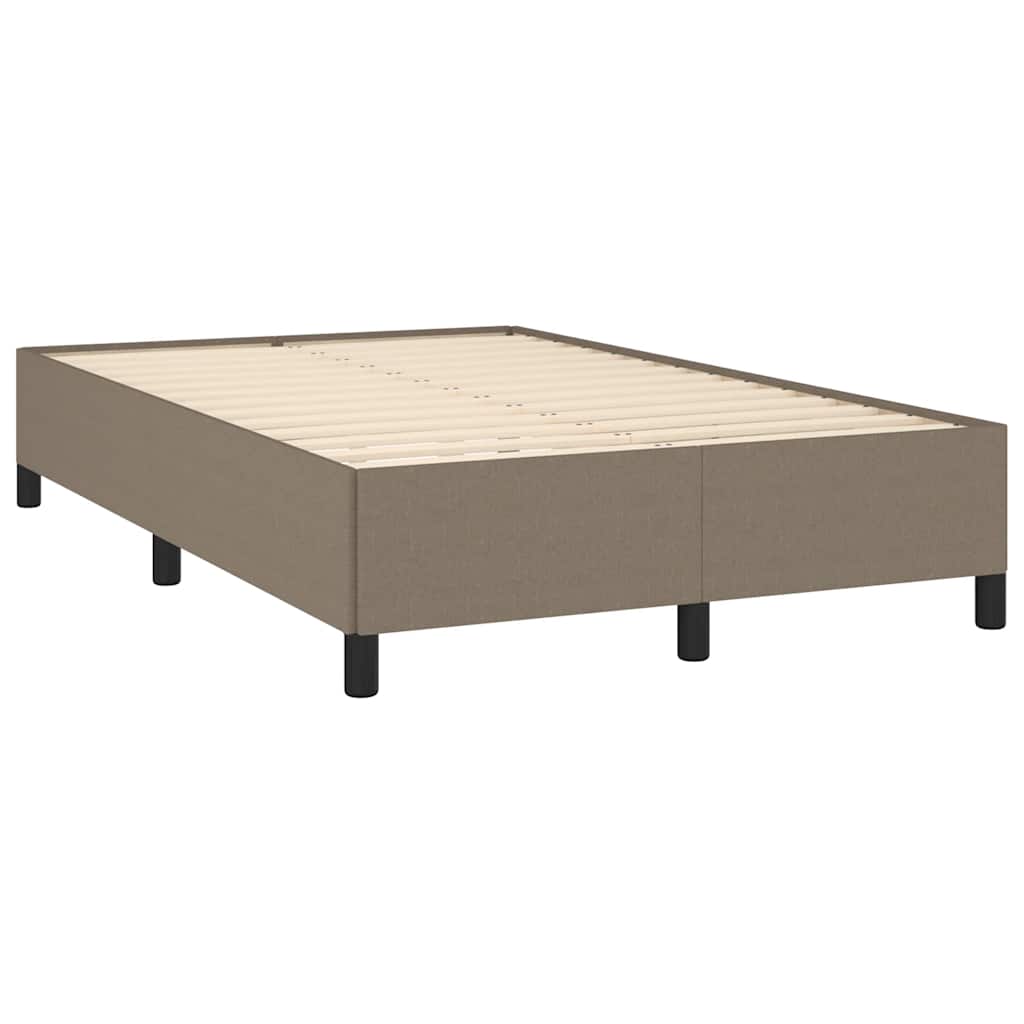vidaXL Boxspring met matras stof taupe 120x190 cm, foto 4