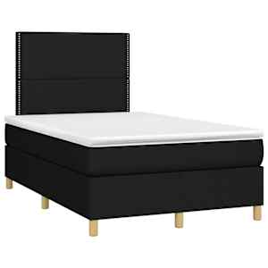 Box spring postel s matrací černá 120x190 cm textil - obrázek 2