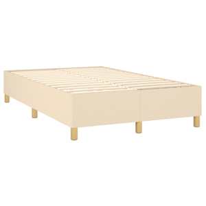 Box spring postel s matrací krémová 120x190 cm textil - obrázek 4