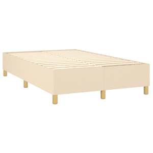 Box spring postel s matrací krémová 120x190 cm textil - obrázek 4