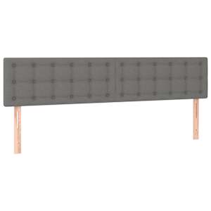 Box spring postelja z vzmetnico temno siva 120x190 cm blago - slika 7