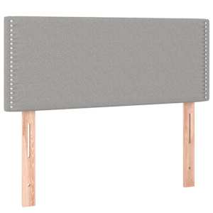 Box spring postel s matrací a LED světle šedá 120x190 cm textil - obrázek 9